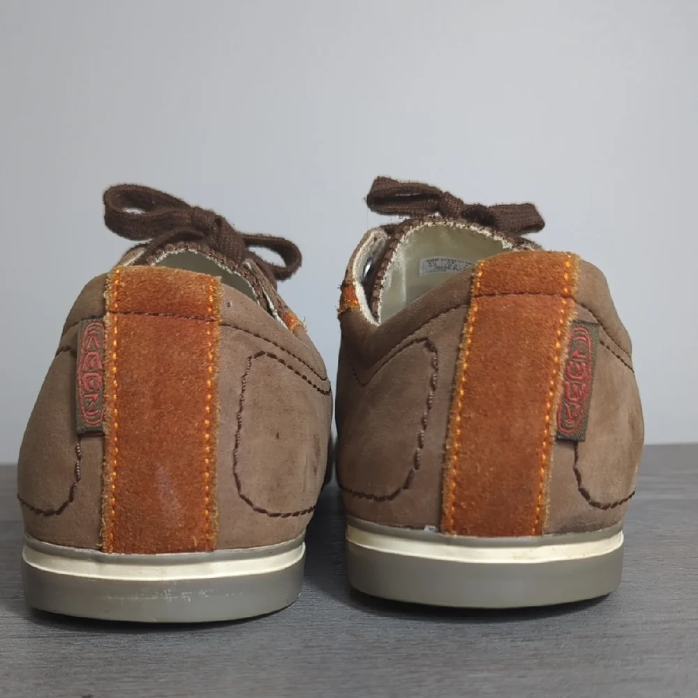 KEEN Arcata‎ Men's Suede Brown Orange Casual Sneakers 1002889 Size 10.5 Grunge
